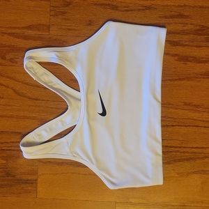 Nike sports bra size LG white